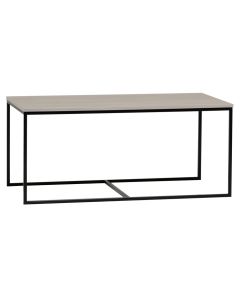 Hiipakka Isla sohvapöytä, iso musta/ hopeajalava