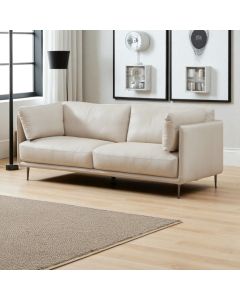 Dublin 3-ist nahkasohva, taupe