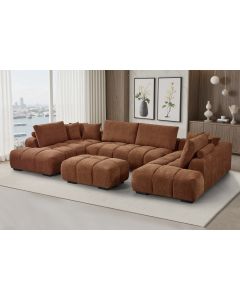 Dumbo U-kulmasohva oranssi