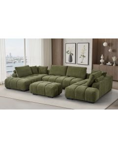 Dumbo U-kulmasohva vihreä