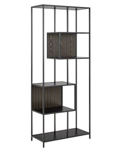 Seaford avohylly 10 musta 77x35x185 cm