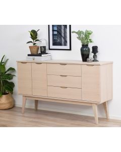 Rowico Filippa sivupöytä 150 cm, valkopesty tammi