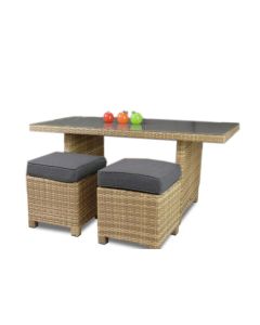 Flamingo polyrottinki pöytä, luonnonväri