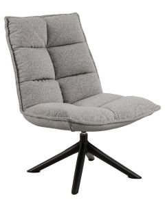 Flow lepotuoli pyörivä, vaaleanharmaa Monza