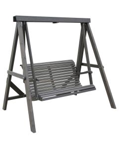 Grön puutarhakeinu puinen, kelonharmaa