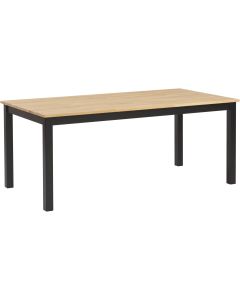 Halla tammipöytä 180x90 cm, tammi-musta