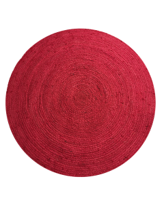 Hamppumatto pyöreä, pinkki, eri kokoja