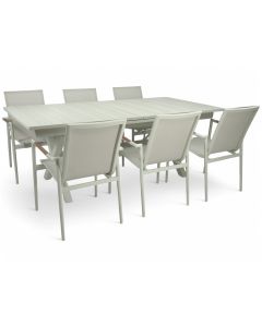 Hanko jatkopöytä + 6 Marina tuolia ulos