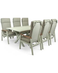 Hanko ruokaryhmä jatkopöydällä ulos