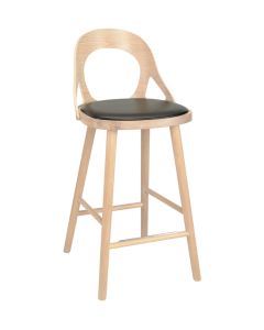 Hans K Colibri baarituoli 63cm, valkoöljytty tammi