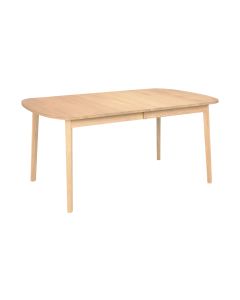 Hans K Rainbow ruokapöytä, 162cm valkoöljytty tammi