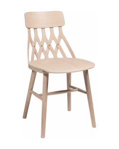 Hans K Y5-ruokatuoli, valkoöljytty tammi