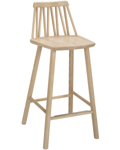 Hans K ZigZag baarituoli 63cm, valkoöljytty tammi