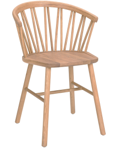 Hans K ZigZag nojatuoli, valkoöljytty tammi