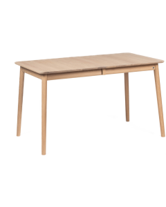 Hans K ZigZag ruokapöytä 127cm, valkoöljytty tammi