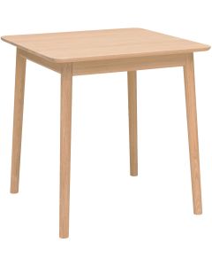 Hans K ZigZag ruokapöytä 75cm, valkoöljytty tammi