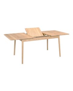 Hans K ZigZag Ruokapöytä BF 140cm, valkoöljytty tammi