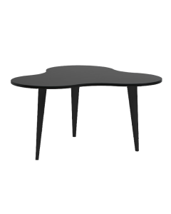 Hiipakka Luna sohvapöytä musta, mustat puujalat