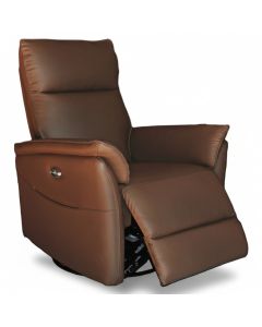 Iisa sähkömekanismituoli, ruskea nahka