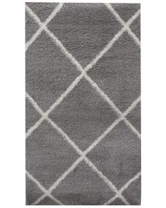 Silkyway käytävämatto, harmaa/ valk