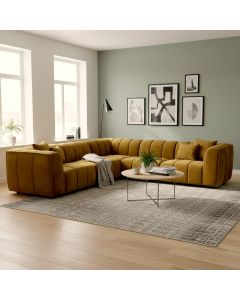 Infinity kulmasohva keltainen