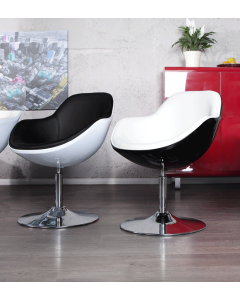 Dixie lepotuoli, musta runko