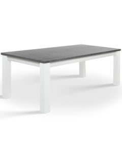 Kanerva ruokapöytä 180x95, harmaa-valkoinen