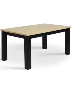 Kanerva ruokapöytä 140x85, musta/koivu
