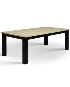 Kanerva ruokapöytä 180x95, musta/koivu