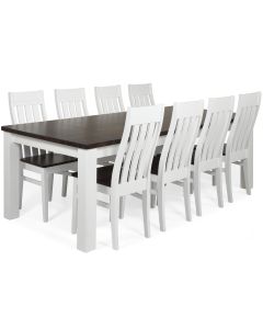 Kanerva ruokaryhmä kahdeksalle, pähkinä-valkoinen