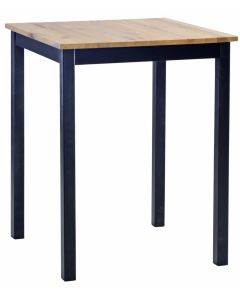 Kaski baaripöytä 75x75cm, musta/ tammi