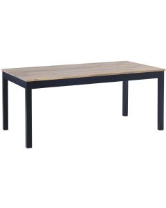 Kaski ruokapöytä 180x90 cm, rustiikkitammi/ musta