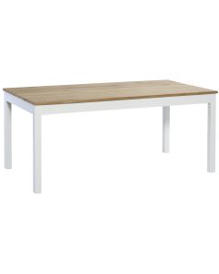 Kaski ruokapöytä 180x90 cm, rustiikkitammi-valkoinen