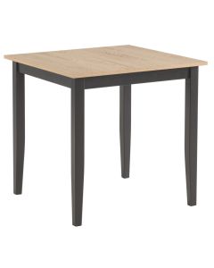 Kaura ruokapöytä 68x68 cm, musta/tammi