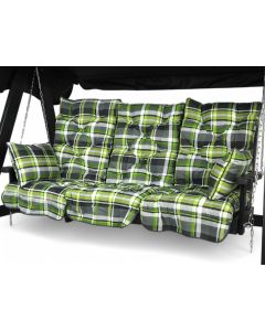 Stockholm keinun pehmusteet 165 cm, vihreä ruutu