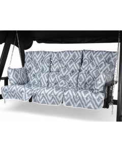 Stockholm keinun pehmusteet 165 cm, harmaa kuvio