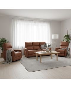 Kentucky 3+1+1 sohvakalusto mekanismeilla, konjakin ruskea