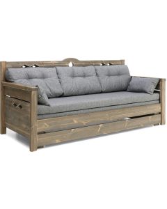 Konsta puinen laverisohva harmaa, eri vaihtoehtoja