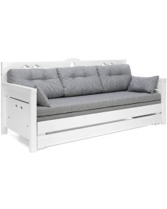 Konsta puinen laverisohva valkoinen, eri vaihtoehtoja