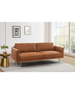 Neiser Lario 3-ist nahkasohva 212cm, konjakin ruskea