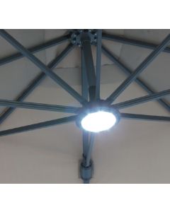 Aurinkovarjon LED-valo kaukosäätimellä