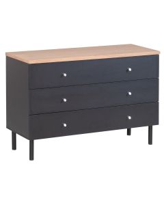 Lehto lipasto 101cm, musta/tammi