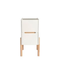 Lennu yöpöytä, valkoinen