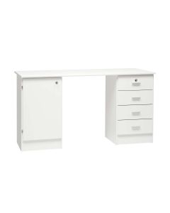 Kotimainen Taito koulupöytä, laatikostolla ja kaapilla