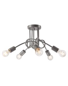 Camilla valaisin, harmaa