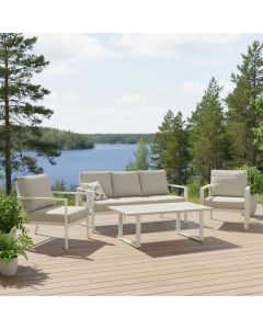 Luoto sohvaryhmä ulkokäyttöön, vaalea