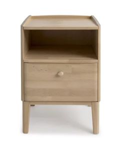 Matinea yöpöytä, lakattu koivu