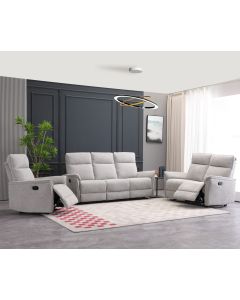 Milos 3+2+1 sohvakalusto mekanismeillä, vaaleanharmaa