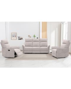 Milos 3+1+1 sohvakalusto mekanismeillä, vaaleanharmaa