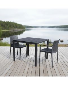 Moonlight terassipöytä 90x90 + Tiffany tuolit